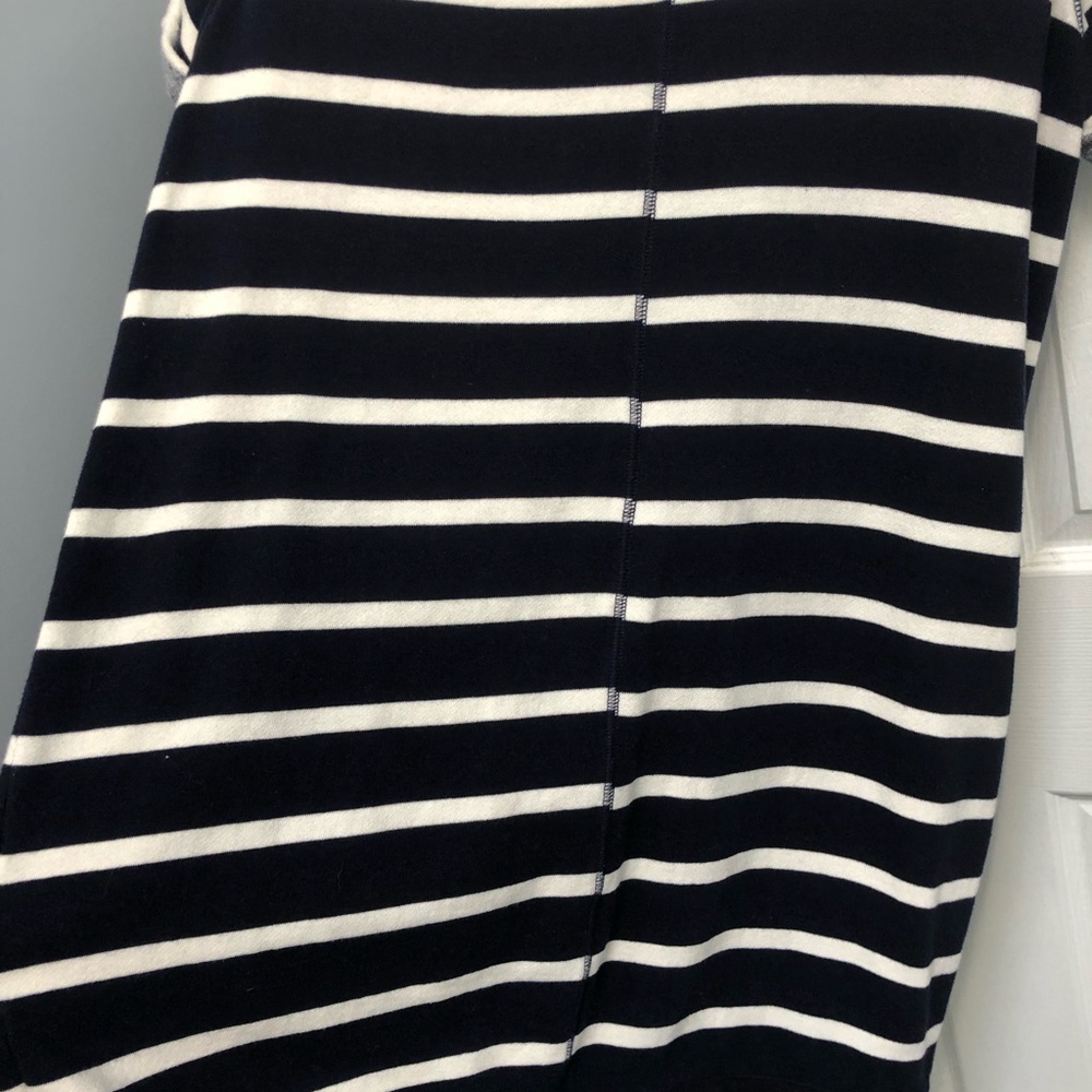 Gap Dress Nautical Mariner Navy White Stripe pockets Short Sleeve Preppy Large - Picture 15 of 15